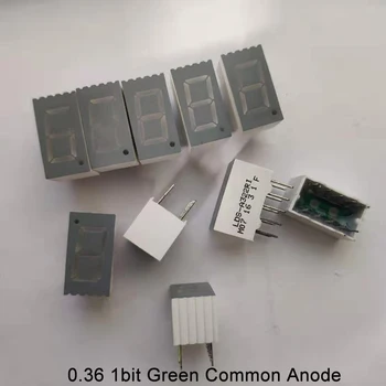 

10pcs LED Display 0.36inch 1bit 7 Segment Display 1 Digit Common Cathode Anode Green LED Signs Light 7-Segment Tube LED Display