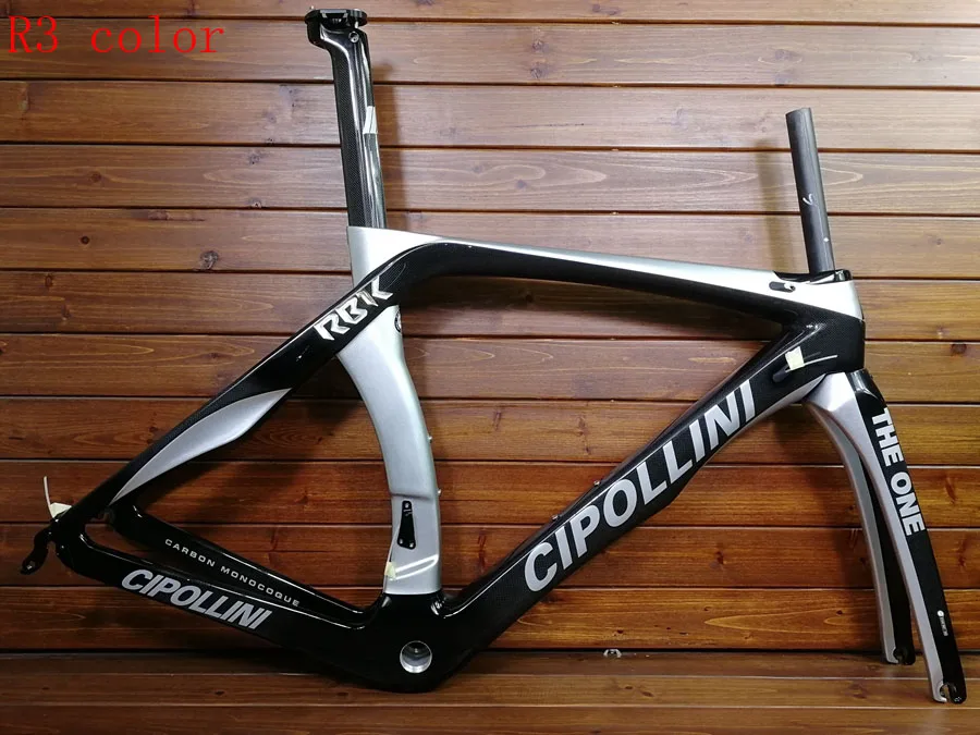 Cipollini RB1K T1100 3k углеродная рама для дорожного велосипеда гоночный набор углеродных велосипедов глянцевый Сделано в Тайване can XDB корабль - Цвет: R3