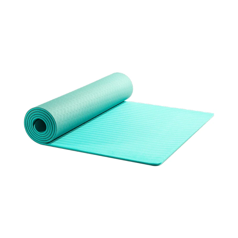 XIAOMI MIJIA TPE коврик для йоги 6 мм напольный Тренировочный Коврик для тренировок экологическая гимнастика фитнес резиновые коврики для начинающих высокое качество - Цвет: Green