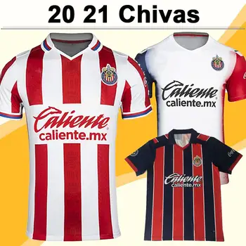

20 21 Chivas de Guadalajara Soccer Jerseys A. PULIDO LOPEZ Home Red White Away 3rd Football Shirt Camisetas de fútbol Short