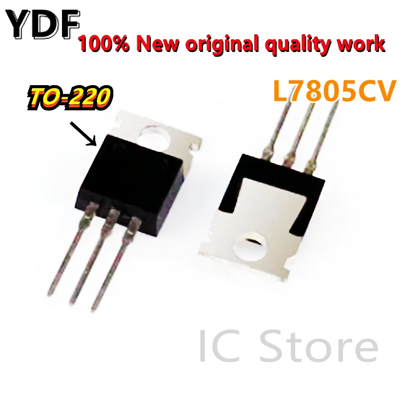 (10 шт.) 100% новый L7805CV 7805 L7805 L7805C LM7805 MC7805 TO-220 | Электронные компоненты и