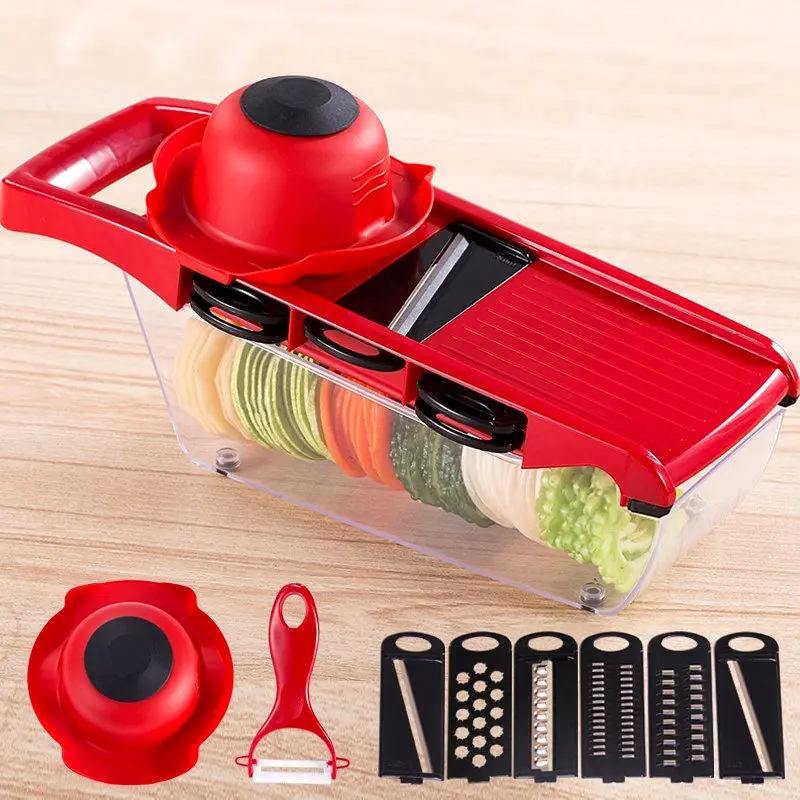 type 2 Multi-function Manual Vegetable Cutter Mandoline Slicer Meat Grinder Crusher Fruit Potato Carrot Chopper Kitchen Accessories - Цвет: type 2