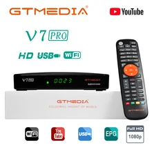 GTMEDIA V7 Pro Satellite Empfänger TV Rezeptor 1080P DVB-S2 T2 CA Karte Unterstützung DVB S2 PK Freesat V7 plus v7S HD Decoder