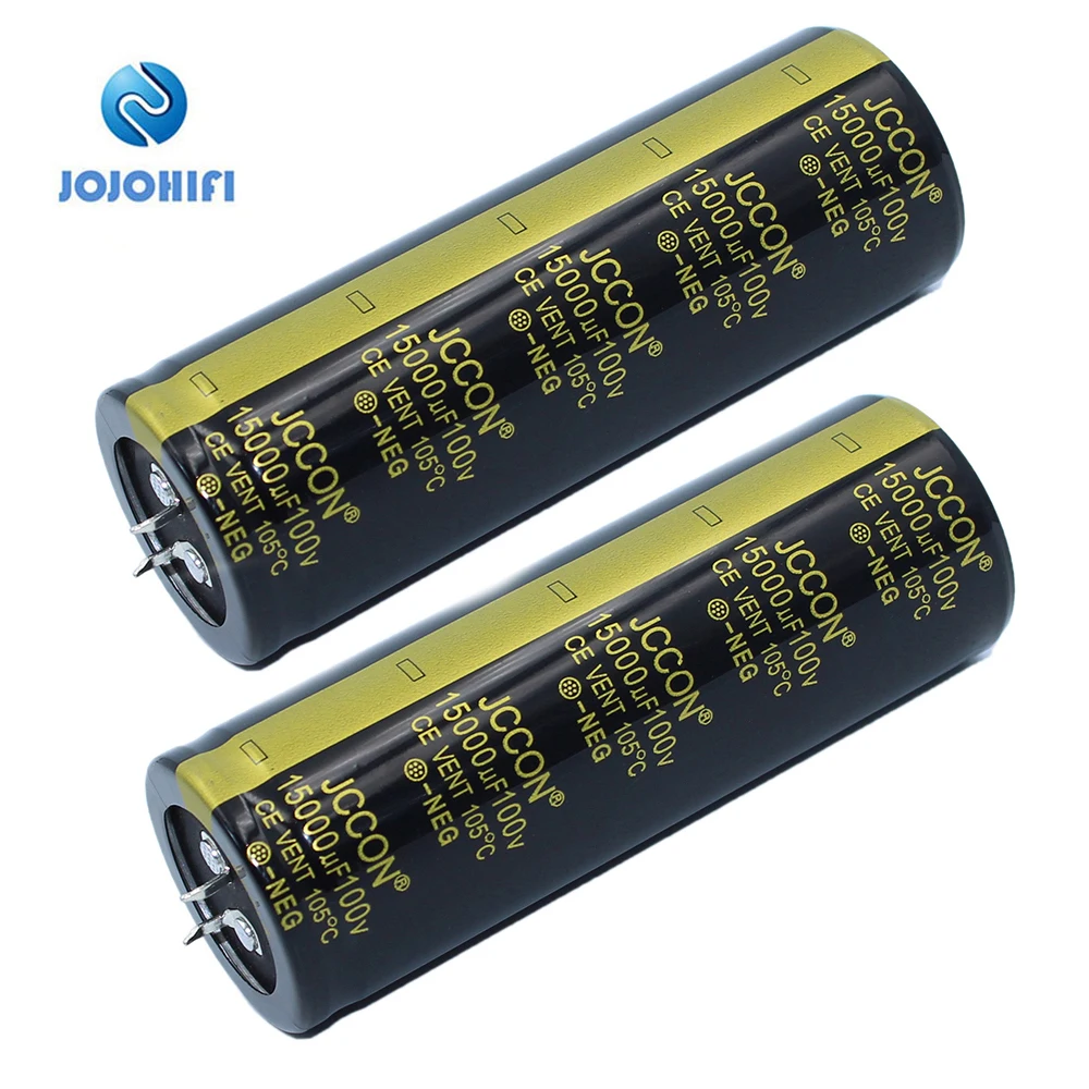 

2pcs JCCON 2 Stitches / 4 Stitches 15000UF 100V 35x100mm105  New Audio Power Amplifier Power Horn Capacitor