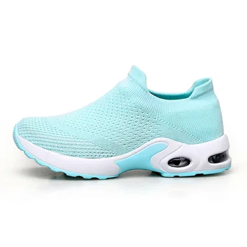 

Flat Shoes Women Spring and Autumn New Sports Shoes Comfortable Fashion Flying Woven Mesh Outdoor Air Cushion Women's Shoes