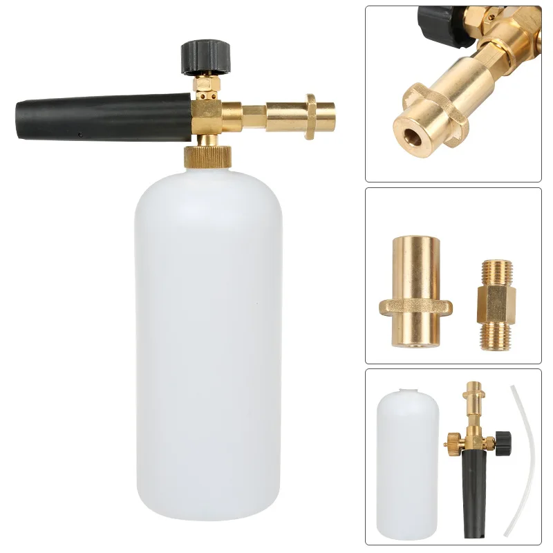 

Car Washer Gun Bottle Snow Foam Lance High Pressure Washer Adjustable Foam With Quick Connector Foam Blaster