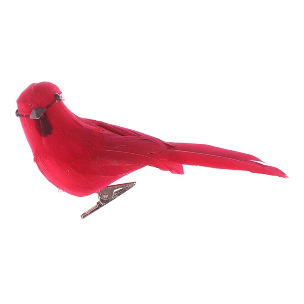 Handmade Foam Feather Artificial Parrot Imitation Bird Model Figurine Foam Birds Parrot Home Garden Decoration Ornament 