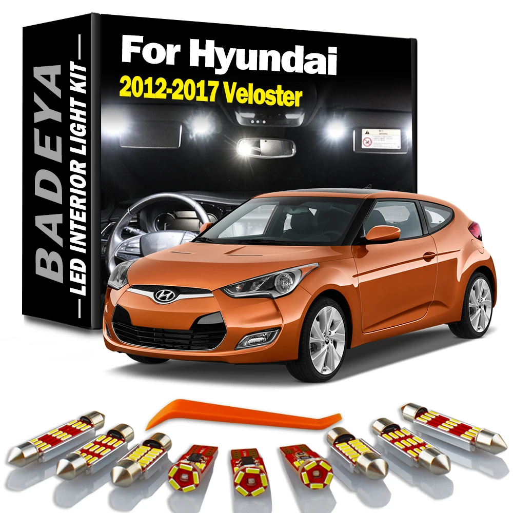 Осветительный комплект BADEYA 8 шт. для Hyundai Veloster 2012 2013 2014 2015 2016 2017 купольная лампа