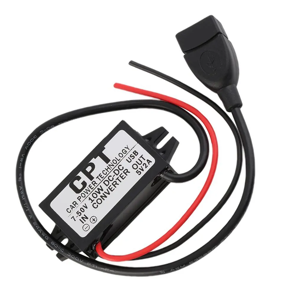 

5 Types Car Power Technology Charger DC Converter Module Single Port 12V To 5V 3A 15W with Micro USB Cable Dropshipping