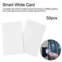 NFC карта чип Белый 50 шт смарт-телефон карта совместима с nfc-поддержкой телефонов и устройств