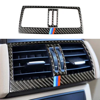 

For BMW X5 X6 E70 E71 08-13 Air Vent trim Black Car Carbon Fiber Outlet