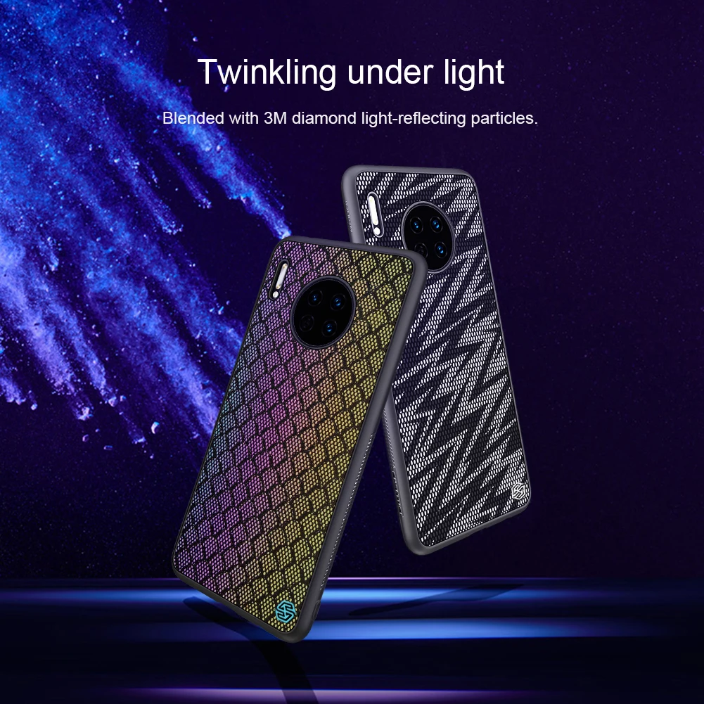 NILLKIN для huawei mate 30 Pro Чехол тканая полиэфирная сетка светоотражающий защитный чехол на заднюю панель для huawei mate 30