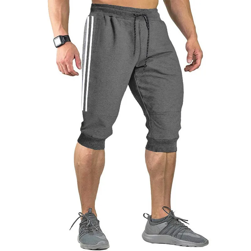 2022 New Men Jogger Casual Slim Harem Shorts Soft 3/4 Trousers Fashion New Brand Men Sweatpants Summer Comfy Male Shorts  XXXL casual shorts for men