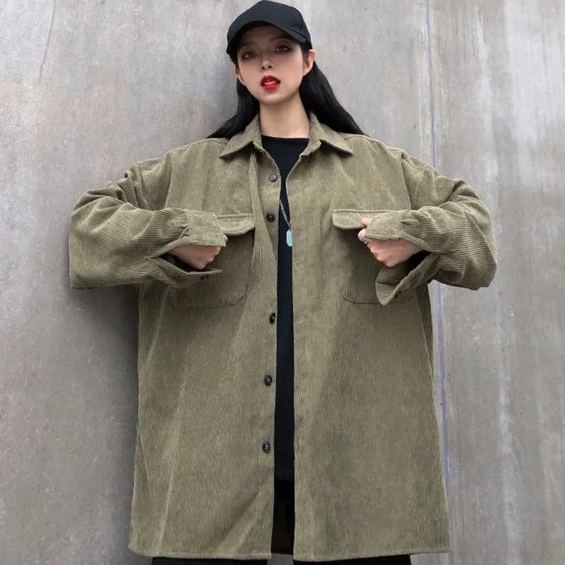 

NiceMix Spring New Jacket women Fashion Retro Solid Color Casual Jacket women Streetwear Trend Wild Hip Hop Loose Bomber Jacket