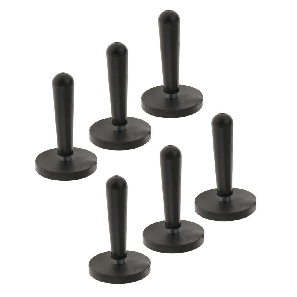 6x Black Car Vehicle Vinyl Wrap Grippers Magnets Holders for Graphics Positioning Car Wrapping Sign Making Vinyl Tools
