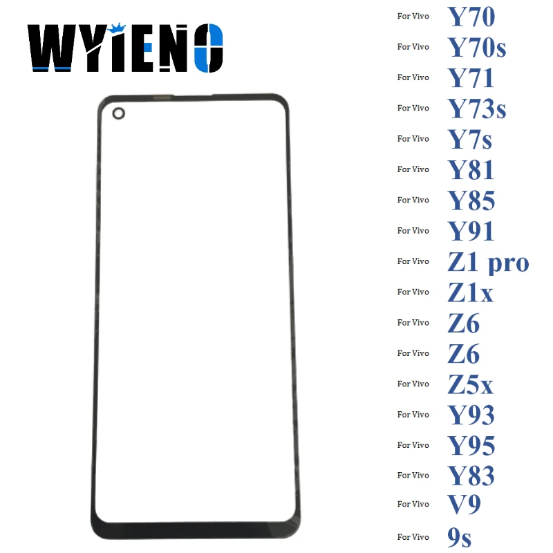 Стекло сенсорного ЖК-экрана для Vivo Y70 Y70s Y71 Y73s Y7s 9s Y81 Y83 Y85 V9 Y91 Y93 Y95 10 шт./лот |