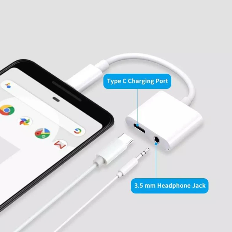 GHC 2 в 1 usb type C до 3,5 мм разъем для наушников адаптер AUX аудио адаптеры зарядка USB-C конвертер наушников сплиттер для HUAWEI