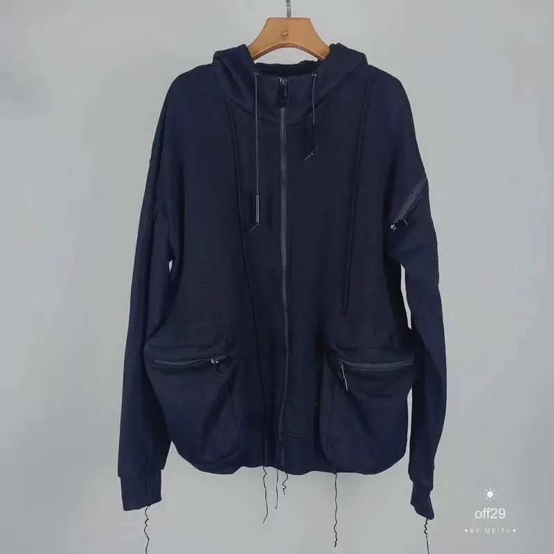 19SS холодные настенные толстовки для мужчин и женщин с двойным карманом на молнии Acw свитшоты пуловер с холодной стеной Kanye West Толстовка Xxxtentacion
