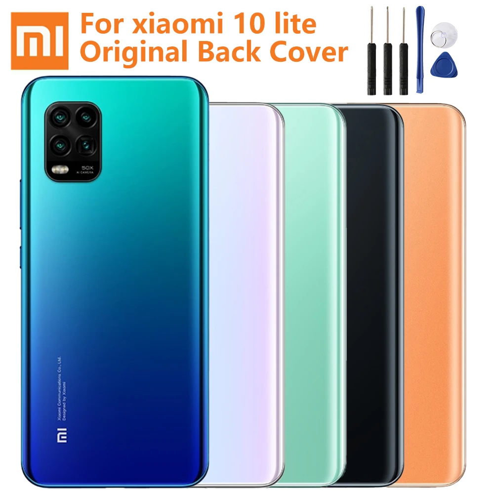 Купить Оригинальный стеклянный чехол для Xiaomi 10 Lite Mi Mi10Lite задняя крышка телефона  | Чехлы-накладки (4001095989272)