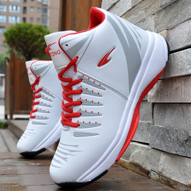 

High-top Basketball Shoes Men's Cushioning Light Basketball Sneakers Men Breathable Outdoor Sports Shoes