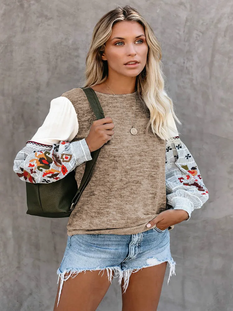 La MaxPa Вышивка толстовки теплые толстовки негабаритных одежда карман с длинным рукавом высокая уличная украинская зимняя уличная мода
