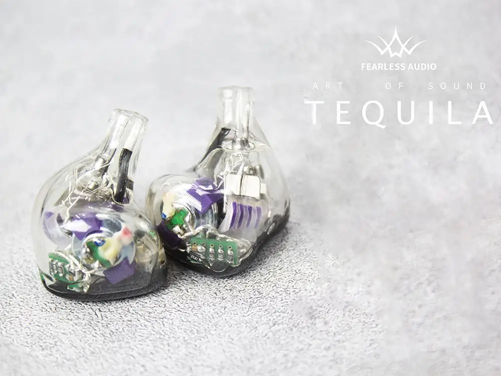 US $399.00 Fearless Audio Tequila 1DD6BA Hybrid Driver InEar Earphone 8mm DualMagnetic Hifi Music Monitor Studio Audiophile 2 Pin Earbud