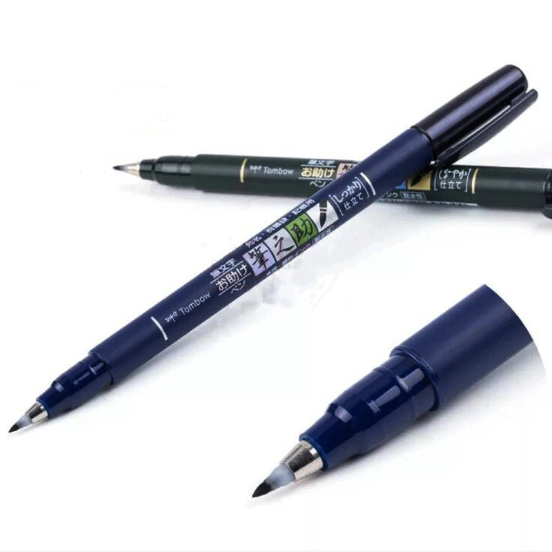 Tombow Calligraphy Brush Pen Practise Lettering Soft Handwriting School Office Supplies Stationery 1 Pcs