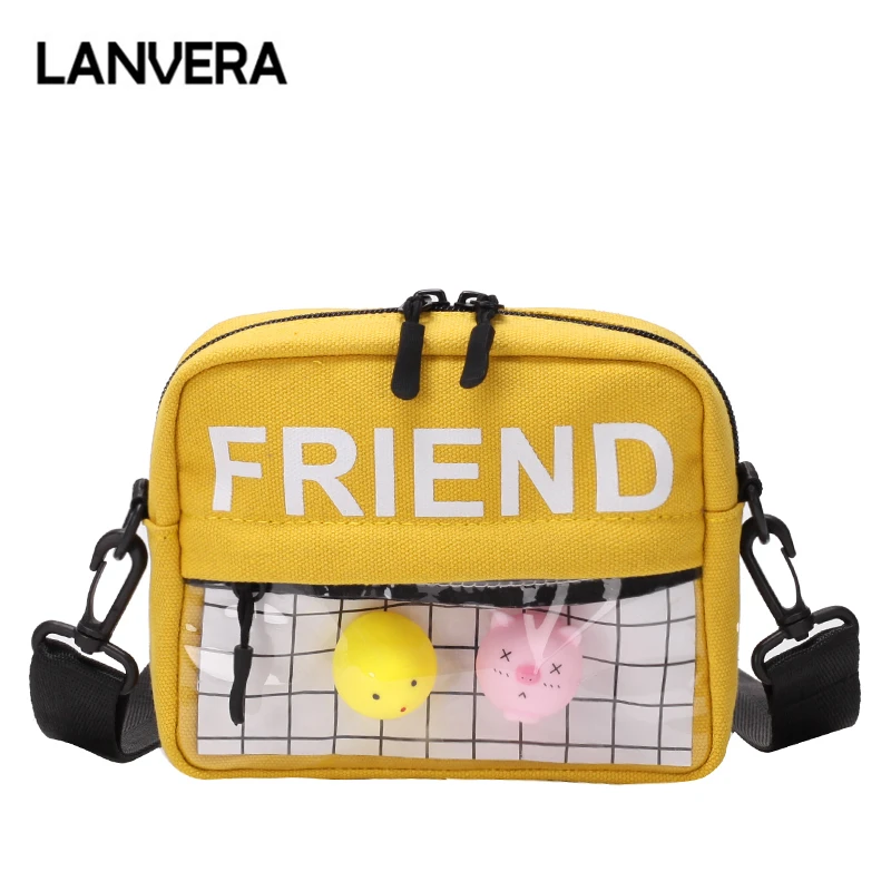

LANVERA brand women mini letter totes cartoon cute handbag hotsale ladies evening clutch purse crossbody shoulder messenger bags