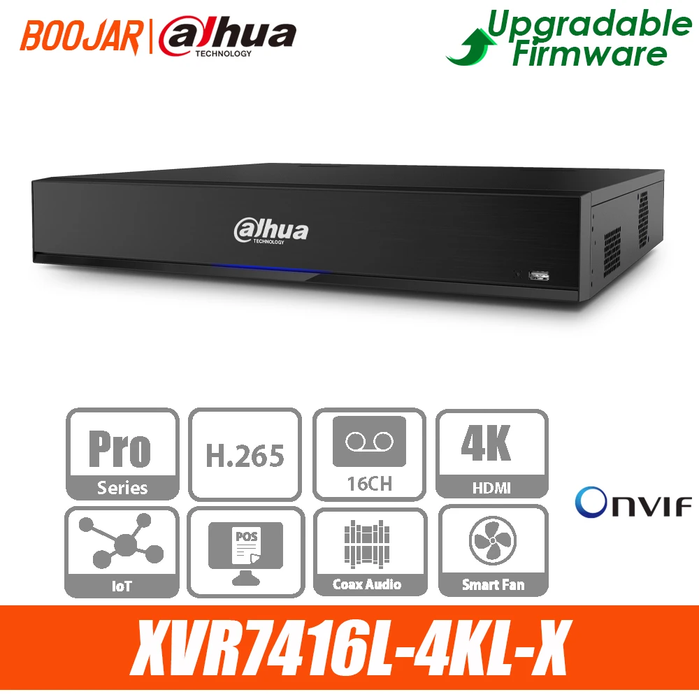 Сетевой видеорегистратор Dahua XVR7416L-4KL-X 16-канальный пятиядерный ГП брод 4K 1.5U