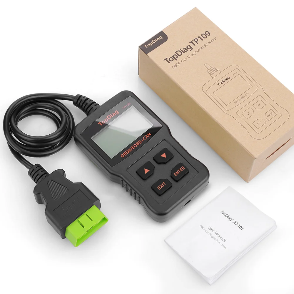 Сканер OBD2 TopDiag TP109 считыватель кодов двигателя OBDII автомобильный диагностический