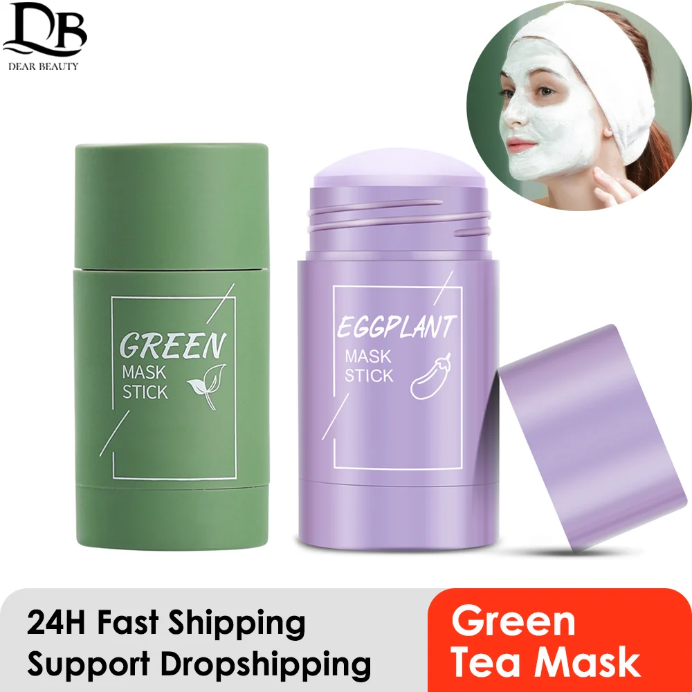 Green Tea Clean Face Mask Stick Cleans Beauty Skin Pores Dirt Moisturizing Hydrating Whitening Care Tools | Красота и здоровье