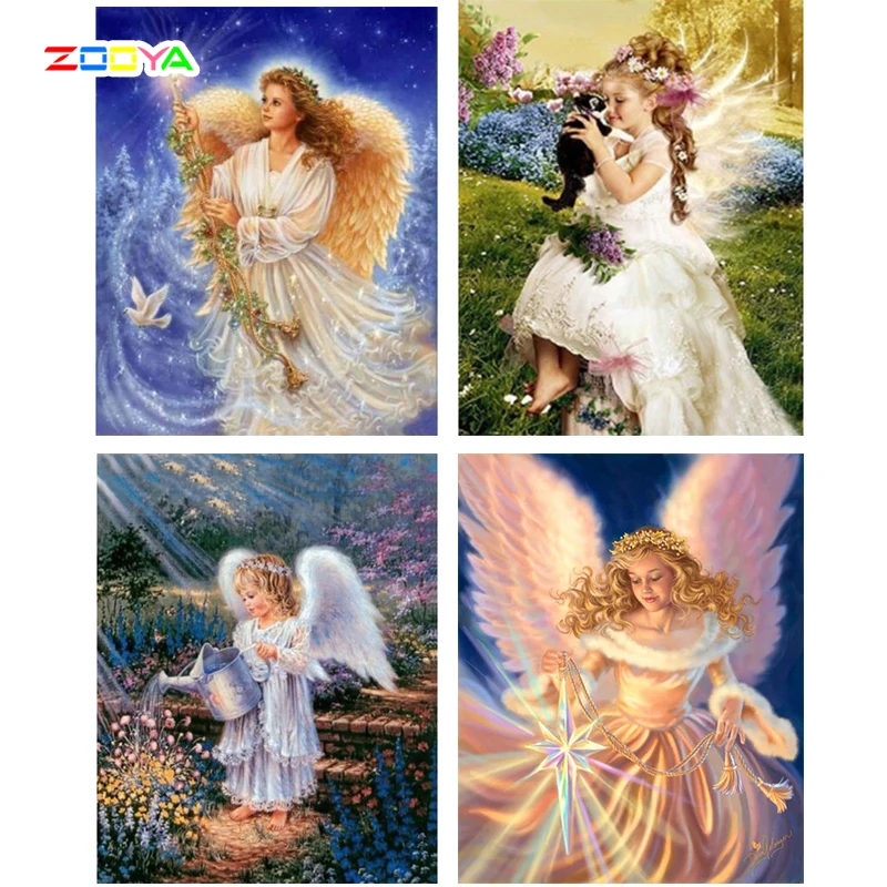 

5D Diy Full Diamond Painting Angel Picture Cross Stitch Diamond Embroidery Home Decoration Acupuncture Diamond Unique Gift Ts903