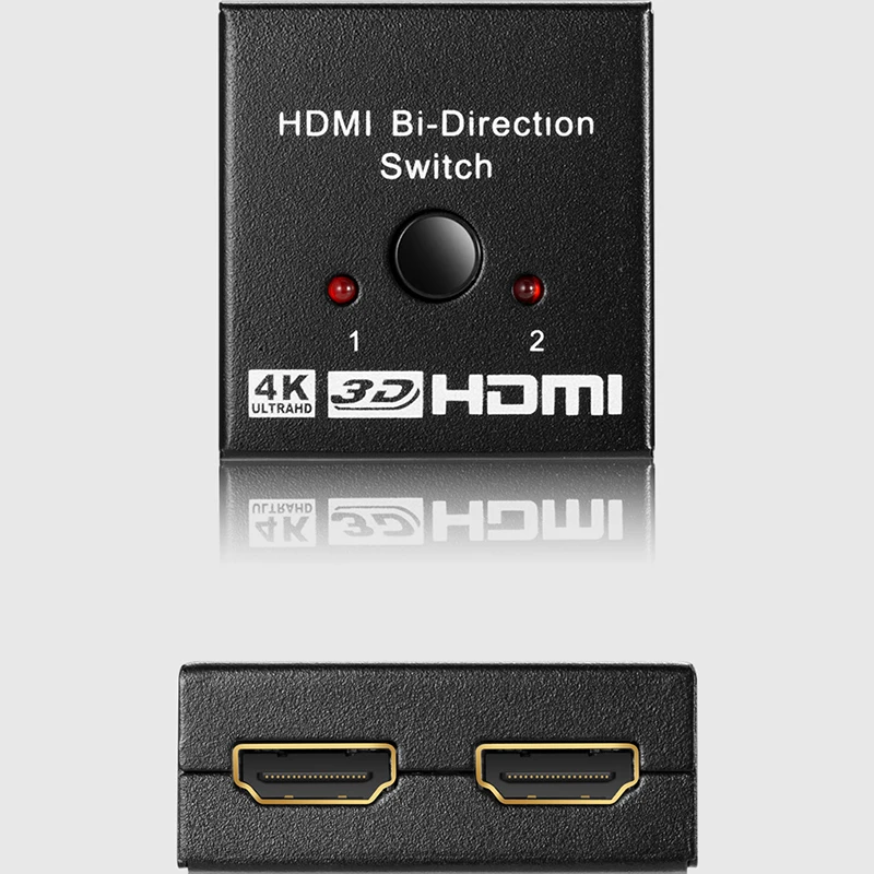 1080P 4K* 2K HDMI видео коммутатор HDMI сплиттер 1 В-2 или 2 В-1 выход двунаправленный порт концентратор для DVD Mac ноутбука тв
