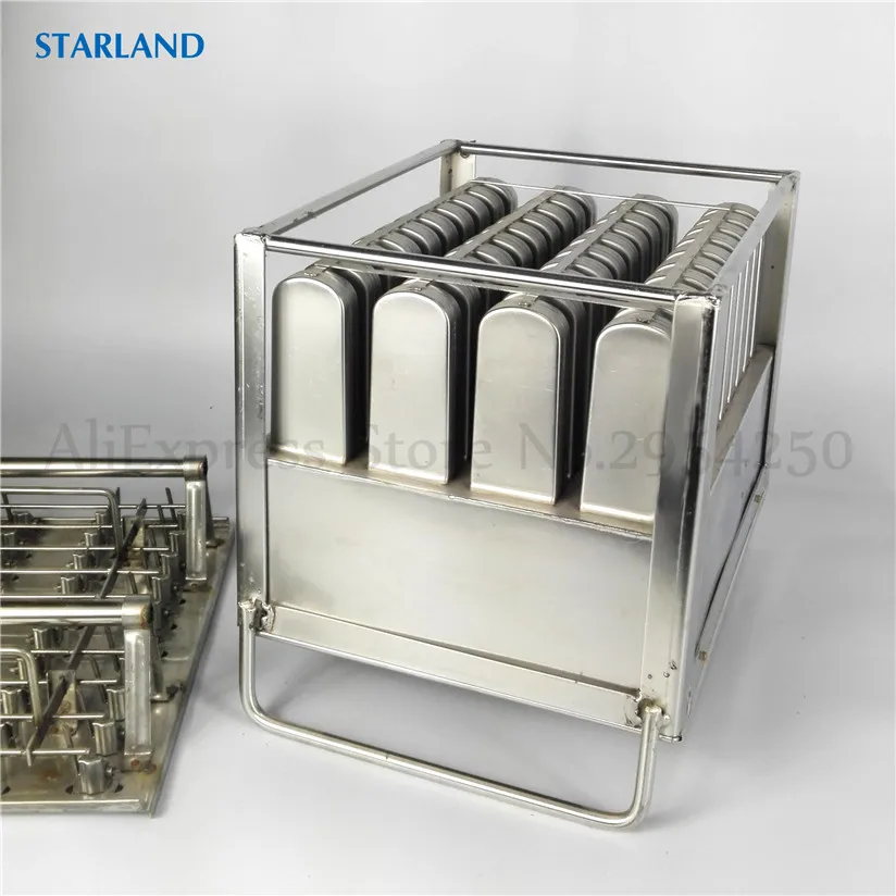Quality Commercial Food-Grade Stainless Steel Popsicle Mould DIY Ice Cream Molds With Sticks Holder 40 Cells Ice-Pop Mold 3