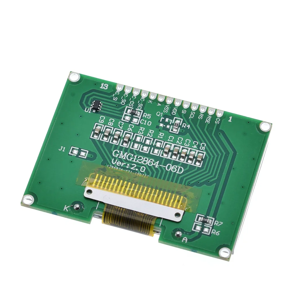 ShengYang 1 шт. lcd 12864 12864-06D, 12864, lcd модуль, COG, с китайским шрифтом, матричный экран, SPI интерфейс