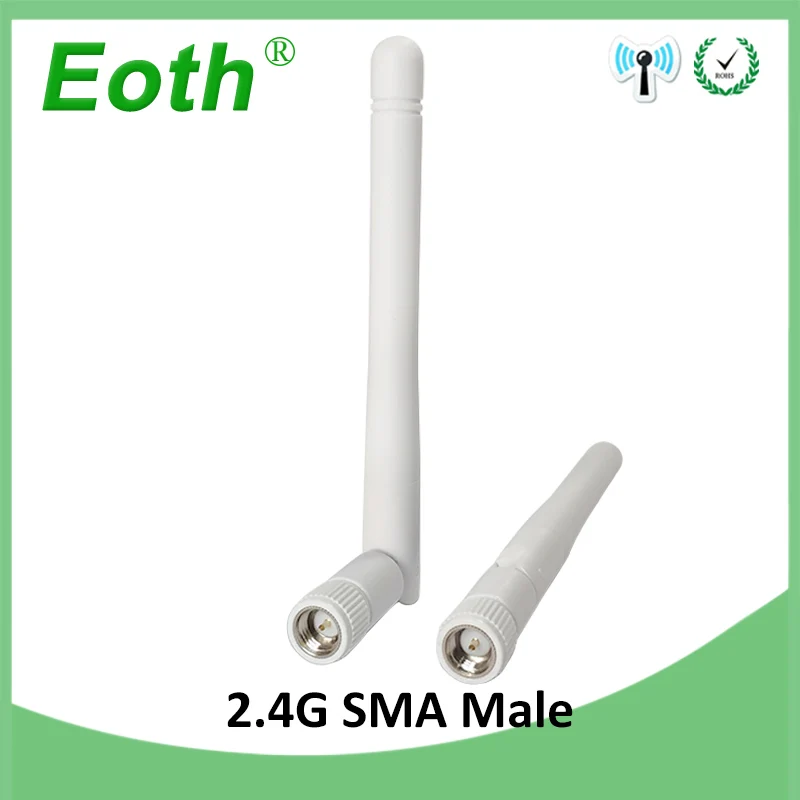 20 шт. 2,4 ГГц антенна wifi 3dbi SMA разъем антенна 2,4 ГГц антенна wi fi антенна белая для беспроводной wi-fi роутера