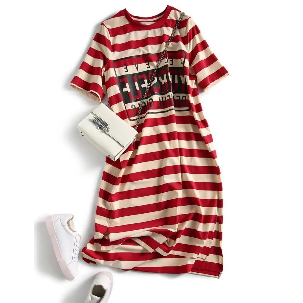 plus size midi t shirt dress