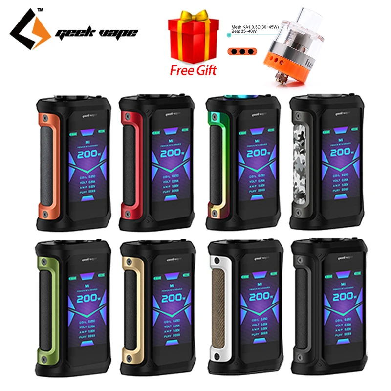 Offerte Geekvape Aegis X box mod 200W 2.0 COME chipset impermeabile Vape Mod fit per Cerberus Carro Armato vs ageis solo vaporizzatore