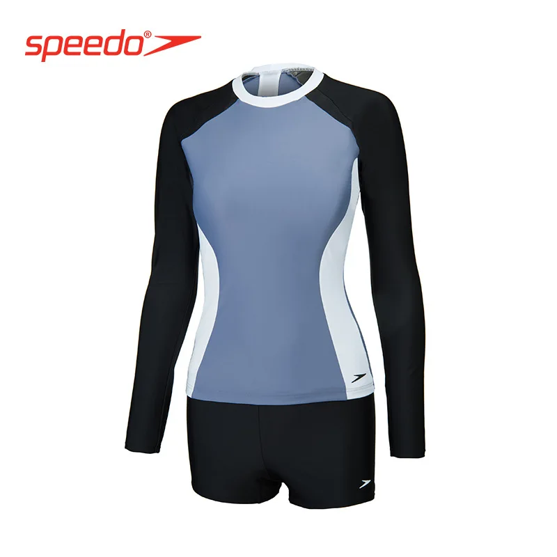 

Conservative/Slim Fit Tao Speed Ratio Anti-Chlorine Comfortable Training-Long Sleeve Boxer Two-piece Swimsuits Women's Slimming