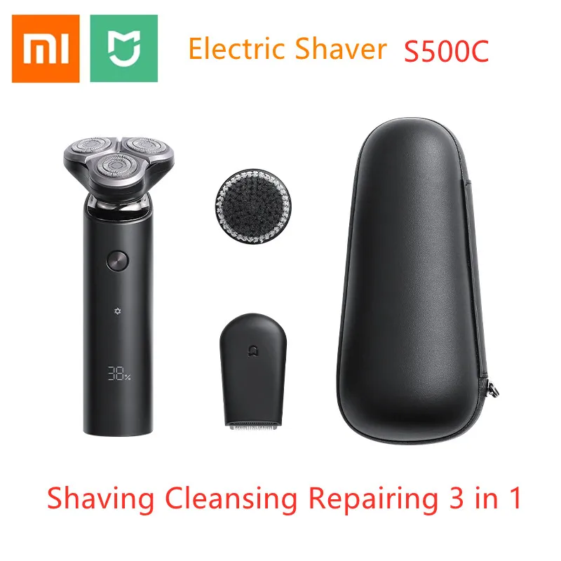 Электробритва Xiaomi Mijia S500C 3 в 1 с функциями плавающих головки сухое и влажное