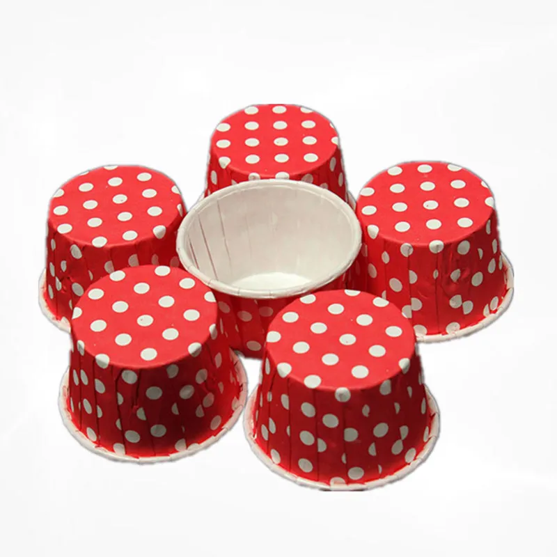 

100PCS/Set High Quality Paper MINI Muffin Cup Cake Liner Baking Cases Various Colors Box Cup Tray Party Mold Decorating Tools