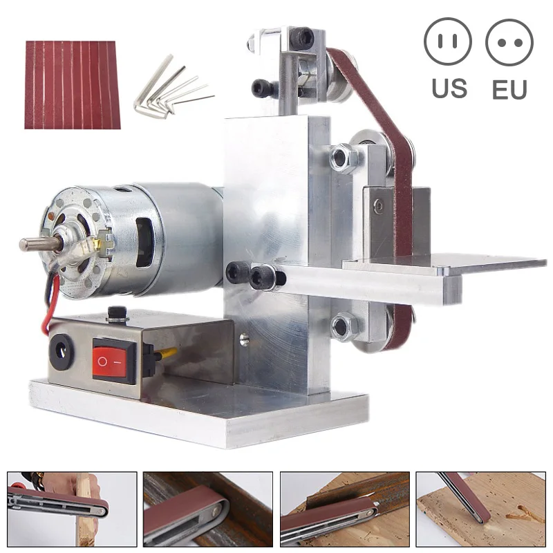 

DIY Mini Belt Sander Cutter Apex Edge Sharpener Polishing/Grinding Machine Tool TP899