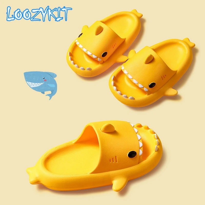 Shark Summer Children's Slippers Rainbow Shoes For Kids Toddler Baby Outdoor EVA Cartoon Print Cute Flat Heels Beach Sandals - Image 2