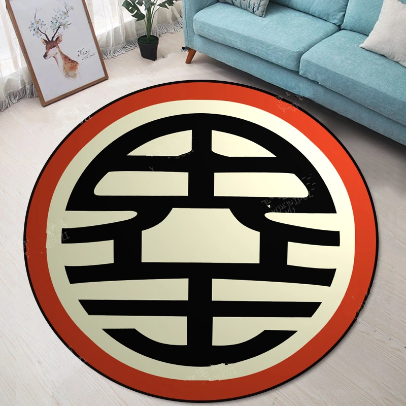 Style 2 Аниме Dragon Ball Z, ходячий мастер, круглый дверной коврик, ковер, пол, спальня, дверной коврик, нескользящий коврик, Мультяшные подарки - Цвет: Style 2