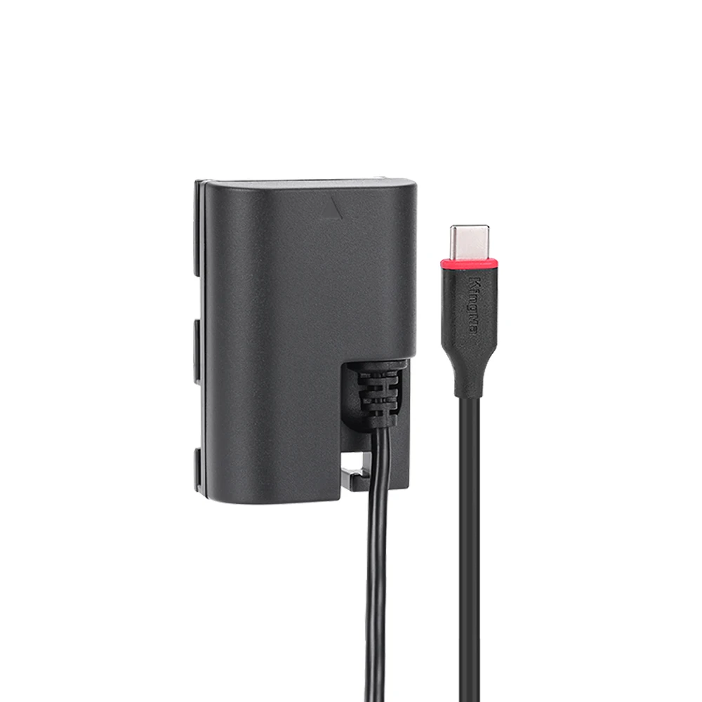Batteria Fittizia Fotga LP-E6 Decodificata Con Cavo DC | Alimentazione Esterna Per Canon EOS 5DII 5DIII 5DIV 6D 70D 7D E BMPCC 4K | Connettore 5.5x2.5mm - 3