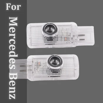 

2Pcs LED Car Door Light For Mercedes Benz R ML GL Class W215 W164 X164 Auto Logo Welcome Lamp Projector