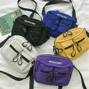 

Messenger Bags for Women 2019 New Fashion Letters Purses Clutch Handbags Shoulder Bags Students Canvas School Crossbody Bags
