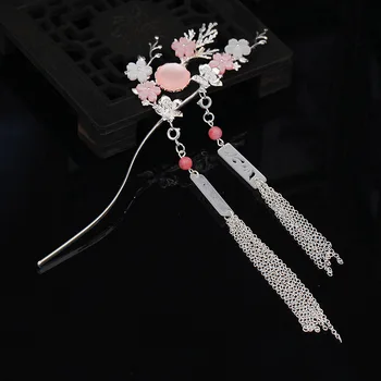 

Ancient style hairpin Chinese wedding hair accessories fousse step rocking hairpin headgear women's plate hair ornaments