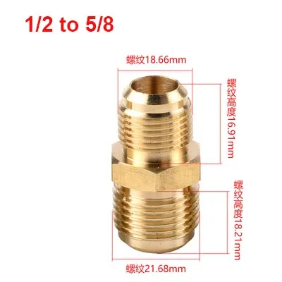 Серый brass adapter male thread british thread air conditioning copper tube reducer adapter fitting - Цвет: Серый