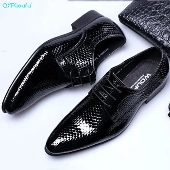 

QYFCIOUFU Brand Summer Genuine Cow Leather Brogue Wedding Shoes Mens Flats Shoes Vintage Handmade Oxford Shoes For Men Black